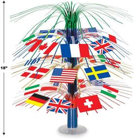 img 3 attached to Enhance Your Travel Theme Party with Beistle International World Flags Cascade Table Centerpiece Decorations!