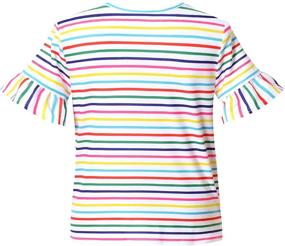 img 3 attached to Sleeve Summer Cotton T Shirts Rainbow