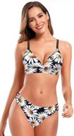 👙 shekini women's double strap triangle bikini set with cutout and low waist - stylish bathing suit logo