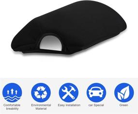 img 2 attached to Dodge Challenger Center Console Armrest Cover Pad Protector for 2014-2019: QUNSUNUS
