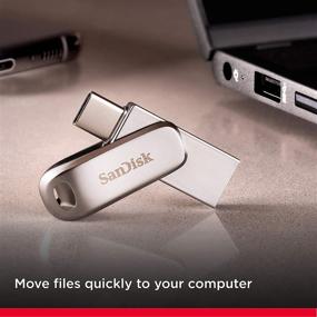 img 2 attached to SanDisk 256GB Ultra Dual Drive Luxe USB Type-C - High-Speed Data Transfer & Stylish Design