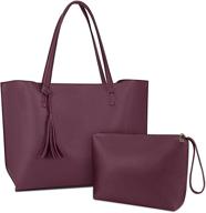 👜 tassel shoulder women's handbags & wallets - leather purses handbags for totes logo