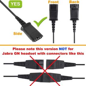 img 1 attached to 🔌 Повышенная связь: адаптер VoiceJoy QD Connector к USB с регулировкой громкости и функцией выключения для наушников Plantronics и VoiceJoy