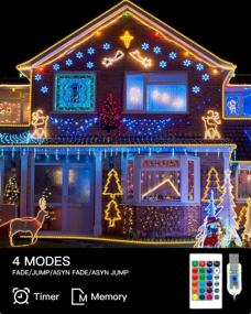 img 1 attached to Ollny LED Rope Lights 100 LED/33ft: Outdoor Christmas Lights with Timer & Remote Control, Waterproof Fairy Tube String Lights for Home Decor, USB Powered (16 Color Options)