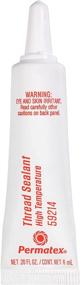 img 3 attached to 🔧 Permatex 59214 High Temperature Thread Sealant - 6ml Tube, Pack of 1 - White: Efficient Solution for Airtight Sealing