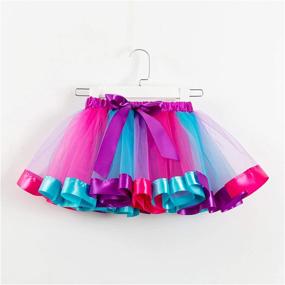 img 1 attached to TENMET Girls Digital Print Mini Skirt: Stretchy, Flared & Casual for 8-11 Years