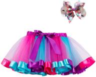 tenmet girls digital print mini skirt: stretchy, flared & casual for 8-11 years logo