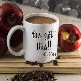 img 2 attached to 🎁 You Can Do It, You Gave It Your Best Shot - 11 oz Coffee Mug and 15 oz Stemless Wine Glass Set - Ideal Gift for Close Friends, Colleagues, Women, Her