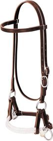 img 1 attached to 🐴 Weaver Leather Deluxe Latigo Leather Side Pull: Enhance Control with Double Rope Design