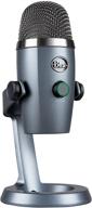 🎙️ blue yeti nano usb microphone for pc & mac - shadow grey, gaming & streaming microphone, recording condenser mic with blue vo!ce effects, multiple pickup patterns & no-latency monitoring logo