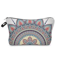 deanfun mandala flowers cosmetic bag for women: stylish, waterproof makeup organizer for travel & toiletries – roomy, durable & thoughtful gift (50965) logo