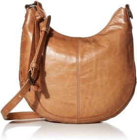 img 4 attached to 👜 Frye Melissa Scooped Hobo Crossbody Bag – Small Zip