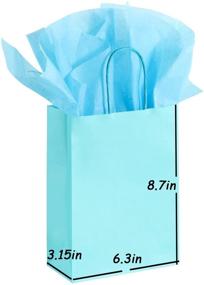 img 3 attached to 🎁 Rainbow Assorted Gift Bags with Tissue Paper - Bulk Goodie Wrap Bags for Parties, Birthdays, Weddings, and More!