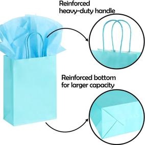 img 1 attached to 🎁 Rainbow Assorted Gift Bags with Tissue Paper - Bulk Goodie Wrap Bags for Parties, Birthdays, Weddings, and More!