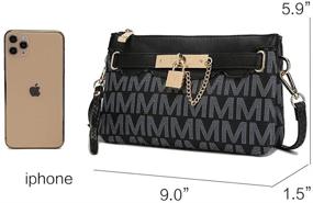img 1 attached to 👜 Designer Signature Crossbody Wristlet: Women's Handbags, Wallets, and Wristlets