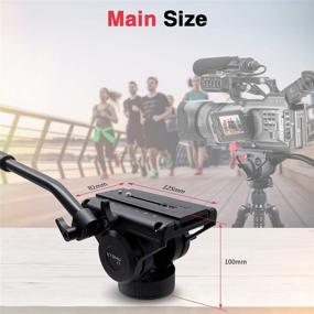 img 2 attached to High Performance Hydraulic Fluid Video Head for Tripods, Monopods, Light Stands, and Camera Sliders - Proven Heavy Duty Solution