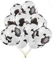 100pcs 12'' funny cow print latex balloons - ideal for birthday & christmas party decorations and unique gift supplies логотип