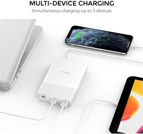 img 2 attached to Станция питания Freedy 65W USB-C для путешествий | Быстрая зарядка адаптера [2 USB-C PD: 60W+18W & 1 QC 3.0] | Сертифицировано USB-IF | Совместимо с MacBook, iPad Pro, iPhone, Pixel и другими