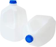 🥤 csbd 1 gallon plastic jug with lid - (2 pack) bpa-free, reusable & refillable containers for water, milk, juice or liquids - ideal for residential or commercial use - made in the usa логотип