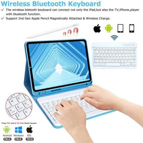 img 2 attached to 🔌 11-inch iPad Pro Keyboard Case: Tablet Accessories for Enhanced Productivity