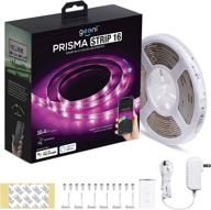 🔌 geeni prisma 5m smart wifi led strip lights: compatible with alexa, google assistant | 16 million colors | phone app controlled light strip for home, kitchen, tv, party | ios and android | 16.4ft логотип