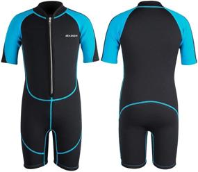 img 4 attached to Seaskin Kids Wetsuit: Thermal Neoprene Swimsuits for Boys, Girls, and Toddlers - Full and Shorty Suits, Various Sizes and Styles