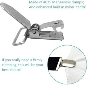 img 3 attached to 🔗 20-Piece Men's Suspender Clips: Secure Bed Sheet Fasteners & Straps Holder