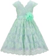 lace flower girl dress: perfect for country daily casual parties - bow dream logo