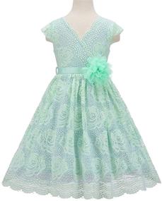 img 2 attached to Lace Flower Girl Dress: Perfect for Country Daily Casual Parties - Bow Dream