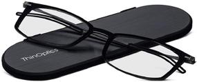 img 4 attached to 👓 Оптимизированные для SEO: очки для чтения ThinOptics Frontpage Brooklyn с алюминиевым чехлом Milano