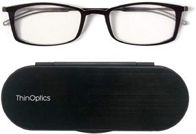 img 2 attached to 👓 Оптимизированные для SEO: очки для чтения ThinOptics Frontpage Brooklyn с алюминиевым чехлом Milano