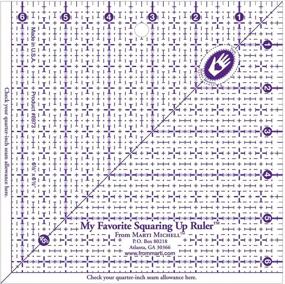 img 1 attached to 📏 Marti Michell My Favorite Squaring Up Ruler: 6-1/2 by 6-1/2-Inch, A Must-Have Quilting Tool!