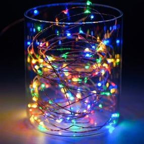 img 3 attached to 🔌 ErChen Battery Operated Multicolor Fairy Lights: 40 FT 240 LED, Remote Control, Waterproof Copper Wire - Ideal for Indoor/Outdoor Christmas Decor, Garden, Patio!
