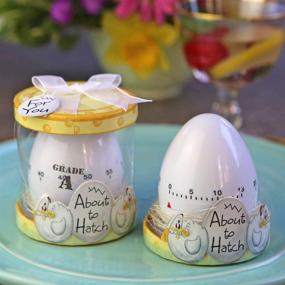 img 2 attached to Kate Aspen Showcase Gift Box, Yellow 'About to Hatch' Kitchen Egg Timer (18010WT)