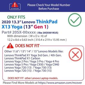 img 3 attached to MCover Lenovo ThinkPad Computer LEN TP X13Yoga G1 Laptop Accessories