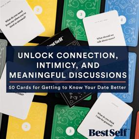 img 1 attached to 🗣️ BestSelf Co.'s Date Deck: Stimulating Conversation Prompts to Foster Connection, Intimacy, and Meaningful Discussion - 50 Cards