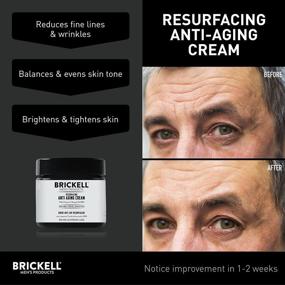 img 3 attached to 🧔 Organic Resurfacing Anti-Aging Cream for Men by Brickell Men's Products – Natural Vitamin C Cream, 2 Ounce, Unscented