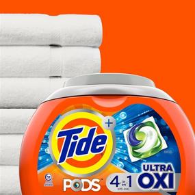 img 1 attached to 🌟 Tide PODS 4 in 1 Ultra Oxi Laundry Detergent Soap PODS, HE - 61 Count: Effective Cleaning for High Efficiency Washers