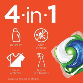 img 2 attached to 🌟 Tide PODS 4 in 1 Ultra Oxi Laundry Detergent Soap PODS, HE - 61 Count: Effective Cleaning for High Efficiency Washers