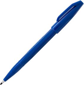 img 2 attached to Ручка с поролоновым наконечником Pentel Sign Pen, синяя чернила, коробка по 12 штук: Точный и яркий опыт письма!