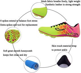 img 3 attached to Ifrich Spikes Athletics Racing 🏆 Track Men's Shoes: The Perfect Performance Boost