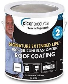 img 4 attached to 🏭 Durable EPDM Rubber Roof Coating (Signature Extended Life 1Gal Can- White) by Dicor Corp