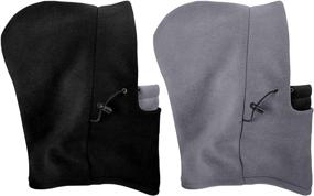 img 3 attached to ❄️ Stay Cozy in the Snow: 2 Pack Balaclava Ski Mask & Winter Warm Fleece Hat for Men & Women