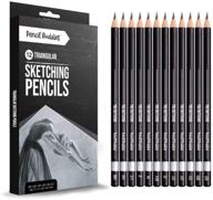 pro triangular drawing sketch pencils logo