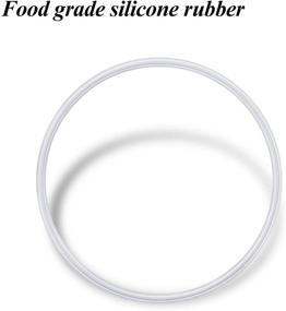 img 3 attached to 🔍 High-Quality 6-Piece Rubber Gasket Replacement Seal White O-ring for Magic Bullet 250W - Compatible and Reliable