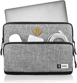 img 3 attached to 🎒 Stylish and Protective tomtoc Laptop Sleeve Bag for New MacBook Air 2018-2021, MacBook Pro 2016-2021, Surface Pro, Dell XPS 13, and iPad Pro 12.9/13.3