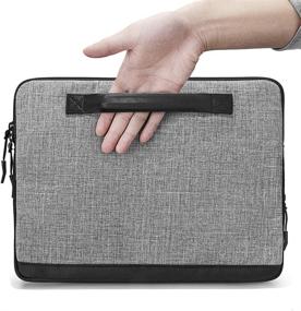 img 1 attached to 🎒 Stylish and Protective tomtoc Laptop Sleeve Bag for New MacBook Air 2018-2021, MacBook Pro 2016-2021, Surface Pro, Dell XPS 13, and iPad Pro 12.9/13.3