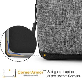 img 2 attached to 🎒 Stylish and Protective tomtoc Laptop Sleeve Bag for New MacBook Air 2018-2021, MacBook Pro 2016-2021, Surface Pro, Dell XPS 13, and iPad Pro 12.9/13.3