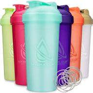 hydra cup - [6 pack] original shaker bottles, 28-ounce 🍶 max value blender bundle, protein shaker cups, set of 6 vibrant colors. logo