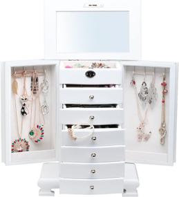 img 3 attached to 📦 Luxurious Wooden Jewelry Box with 6 Drawers - Ideal for Earrings, Necklaces, and Bracelets | M10 Series (WHITE)